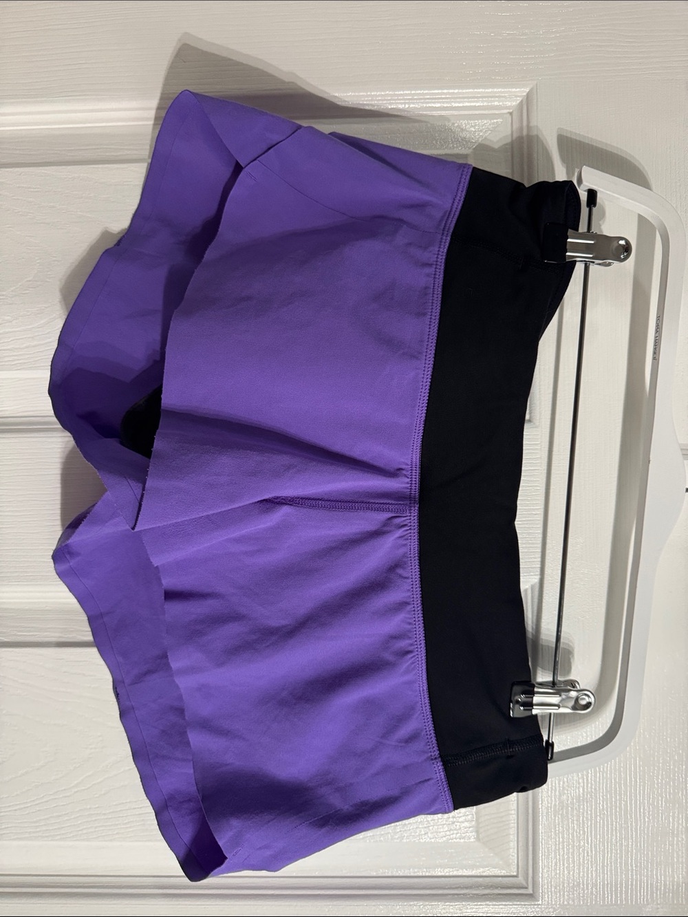Purple and Black Women's lululemon Athletic Shorts